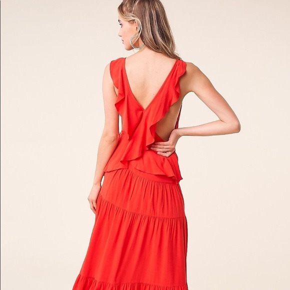 Tulum Ruffled Cross Back Maxi - Picture 4 of 5